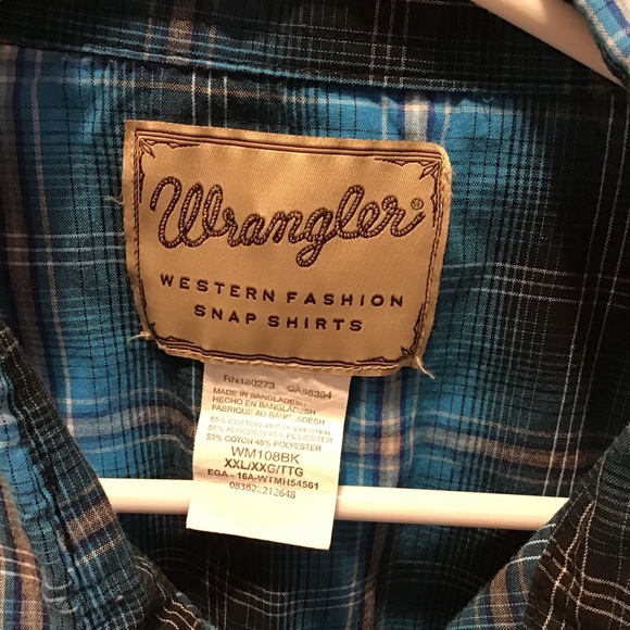 🦋WRANGLER SHORT SLEEVE SHIRT (AB) - Picture 3 of 4